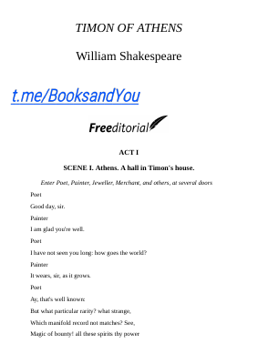 Timon of Athens, (by William Shakespeare).pdf